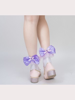 Sweet Crystal Lolita Style Socks by Roji Roji (RJ28)